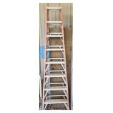 Approx 8 ft Reddish Aluminum Ladder