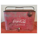 Antique airplane model cocacola cooler