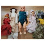 Lot of Vintage dolls AS IS
