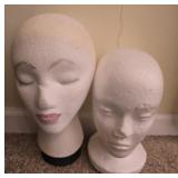 Pair of mannequin heads