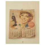 Antique coca cola calendar from 1955