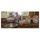 Estate lot of porcelain decor and more