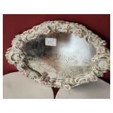Ceramic mirror tray made in England