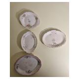 Lot of 4 plates