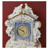Ceramic Quartz mantle clock