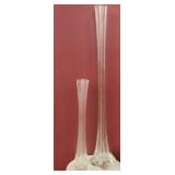 Classy tall blown glass vases