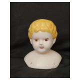 Antique Victorian ceramic head bust