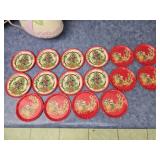 Lot of Christmas tin coasters ?