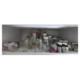Glass jars lids and more