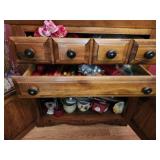 Contents of drawers and cabinets only