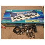 Casio CTK-593 keyboard and accessories