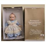 1937 Horsmans limited edition sister rubber doll