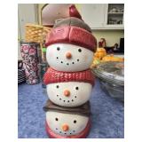Snowman warm wishes canisters