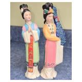 Pair of Ceramic Asian Style Figurines