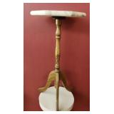 Marble top plant stand