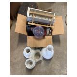 Box lot of misc glassware and more