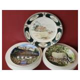 3 collectors plates