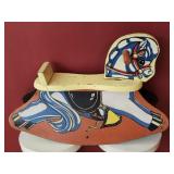 Vintage Wooden horse rocker