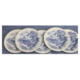 Set of 5 Countryside Wedgewood Plates