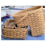 Lot of 2 Nicely Woven Baskets