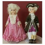 Martha and George Washington Carlson dolls