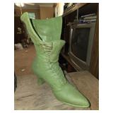 Green ceramic boot