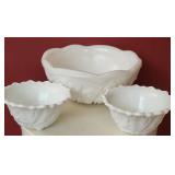 Lot of Milk Glass bowls