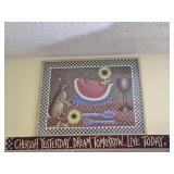 Framed picture & wall decor