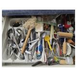 Lot of kitchen utensils