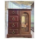 Wood jewelry box