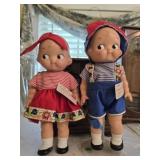 Lot of 2 plastic Campbell dolls