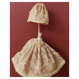 Porcelain pin Cushion doll lamp