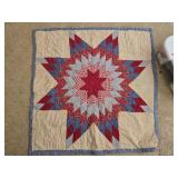 40" by 40" quilt