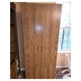 Faux wood cabinet UPSTAIRS