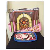 Vintage advertising signs tin trays and more