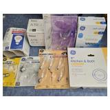 Lot of 8 PARTIAL Boxes of Light Bulbs