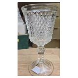 Crystal stemmed glass