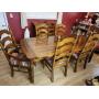 Beautiful solid wood Dining room table & chairs