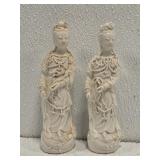 Pair of Porcelain Asian Figurines AS IS