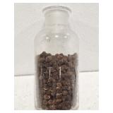 Glass Decanter Full of Tiny Pine Cones