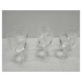 Set of 6 wine glasses