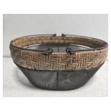 Metal and wood basket