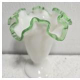 Fenton ruffled edge vase