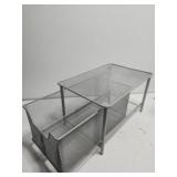 Grey divided drawer mesh