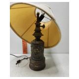 Beautiful vintage table lamp broken at top