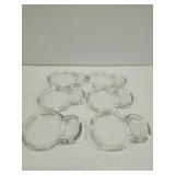 Set of 6 glass containers
