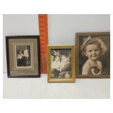 3 vintage Framed photos