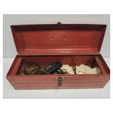 Union metal orange tool box