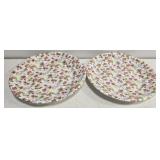 Pair of formalities porcelain plates