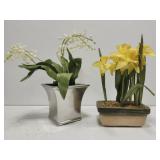 Lot of 2 decorative flowers